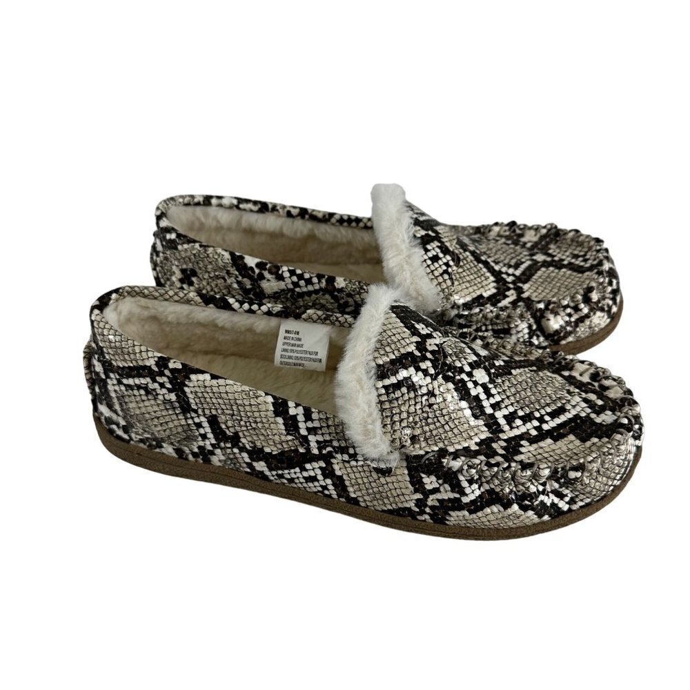 * Women's Sonoma Goods For Life® Size 7-8 Scallop Snake Print Moccasins